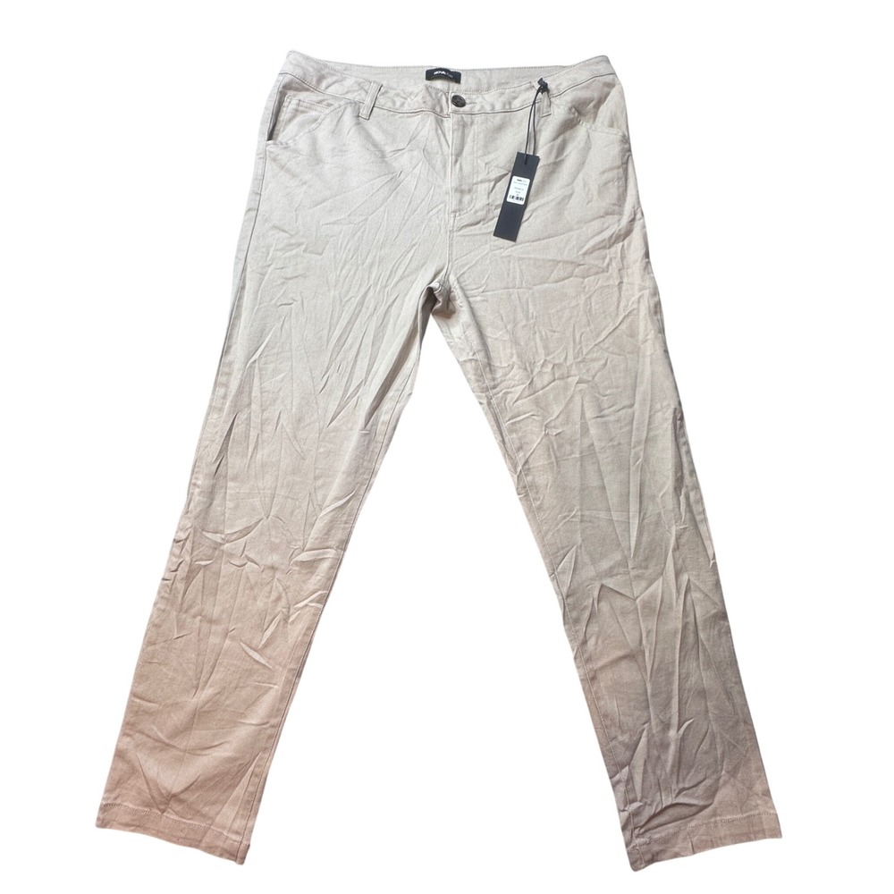NovaMen Pants Mens 36‎ Khaki New Level Pants Chino Twill Straight Leg FNMM416
